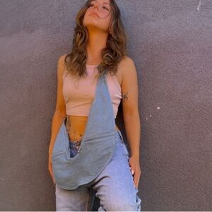 Sash Light Wash Denim Full Bag-